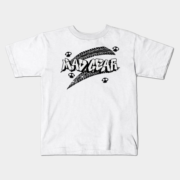 Mad Gear - Abigail Kids T-Shirt by SuperPixelDude